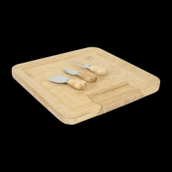 Aperoplank QUESO met Bestek 3Del. Bamboe