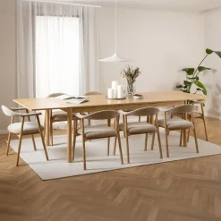 Armstoel COLETTE Danny Beige - Poot Eik