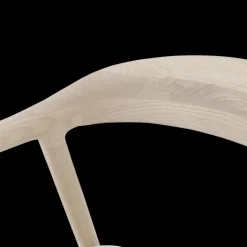 Armstoel SKYE Bouclé Beige - Poot Lichte Eik