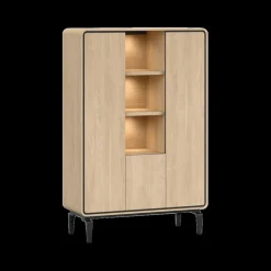 Barkast NESTOR Eik/Zwart B115