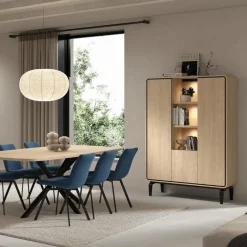 Barkast NESTOR Eik/Zwart B115