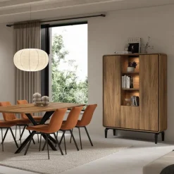 Barkast NESTOR Walnoot/Zwart B115