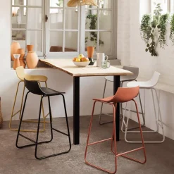 Barkruk LUPIN Metaal Terracotta