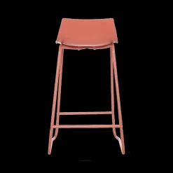 Barkruk LUPIN Metaal Terracotta