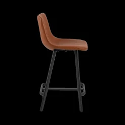 Barstoel AMBROS PU retro leather look brandy 691B - ZH63,5cm