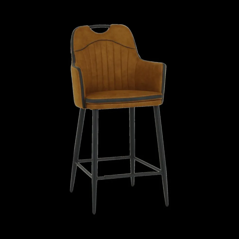 Barstoel CHUCK met Greep Luxor Cognac