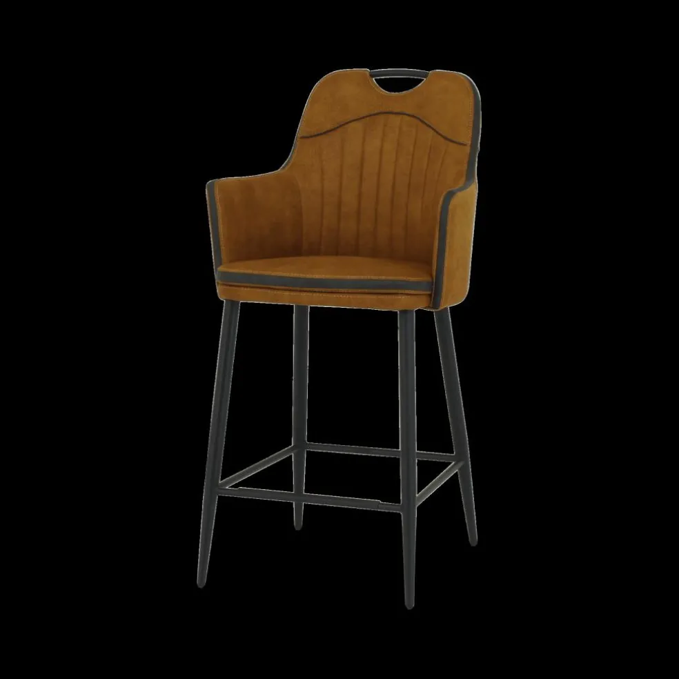 Barstoel CHUCK met Greep Luxor Cognac