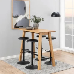 Barstoel FACTORY metal matt black rough powder coated