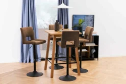 Barstoel FINLEY Preston fabric light brown 22