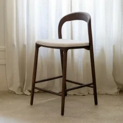 Barstoel JAAP Ash Wood Walnut ZH68