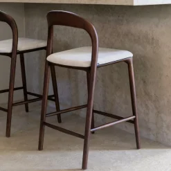 Barstoel JAAP Ash Wood Walnut ZH68