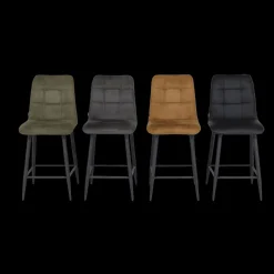 Barstoel LORIS ECO PU Nero