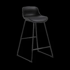 Barstoel NECTAR PU Leather Look Black - ZH76cm