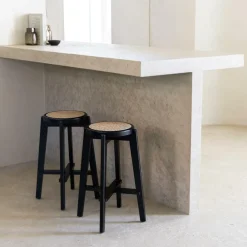 Barstoel OLAF Beech Wood Black ZH66