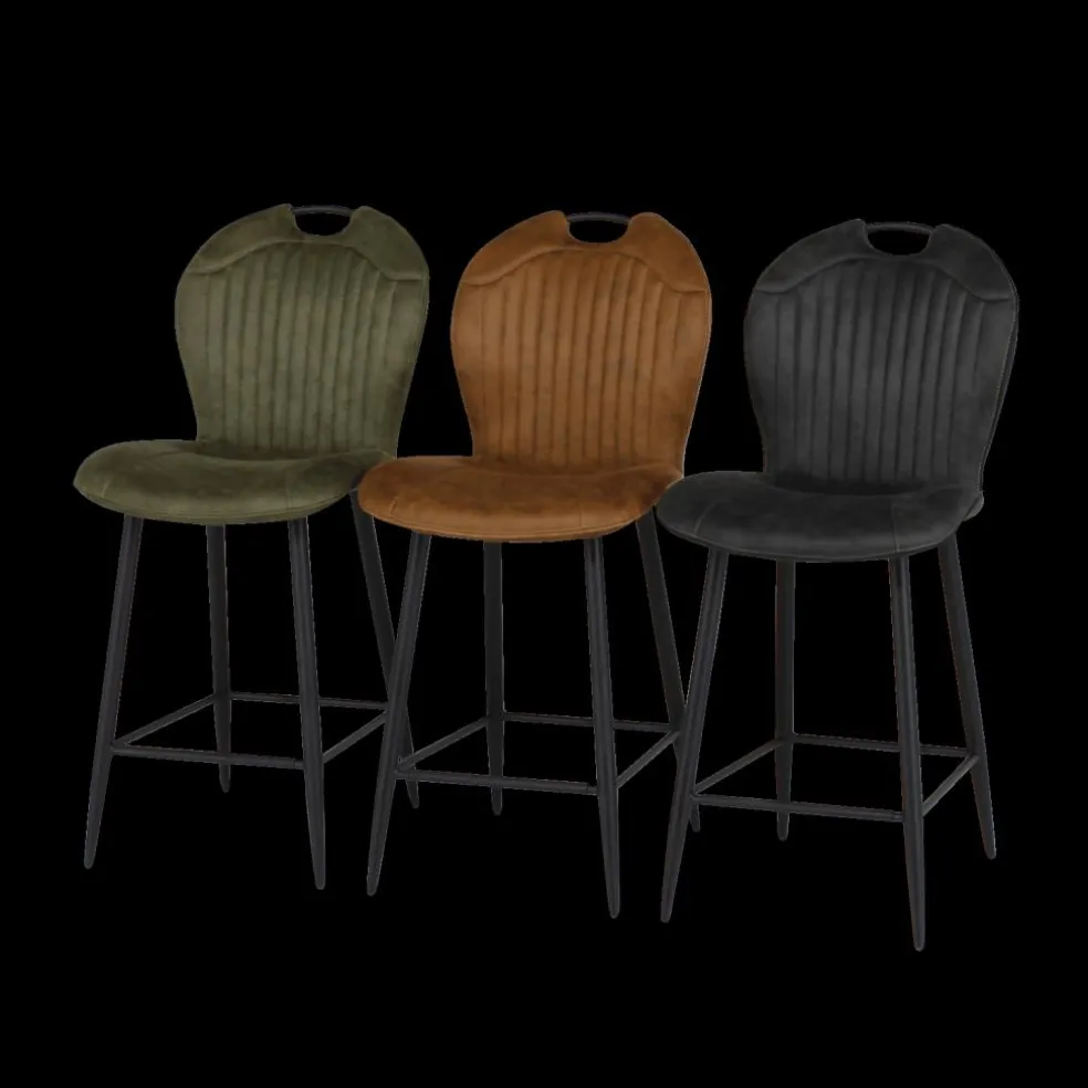 Barstoel TWISTER Softyl Antraciet