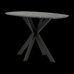 Bartafel ENRICO 140x80 Marmerlook Zwart