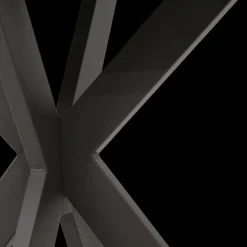 Bartafel ENRICO 140x80 Marmerlook Zwart