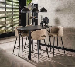 Bartafel PERRY Deens Ovaal 140x75 Marmerlook