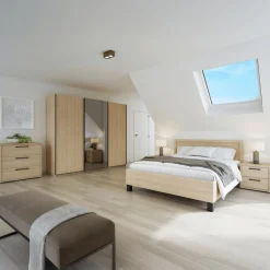 Bed BABETTE Eik 120x200