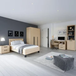 Bed BABETTE Eik 90x200