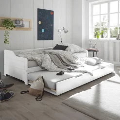 Bed DONALD 90x200 Met Bedlade Wit