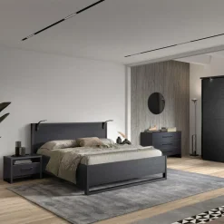 Bed WATFORD Nox Zwart 160x200