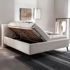 Bedkader EVALINA 160x200 (incl. opberg) Beige