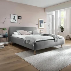 Bedkader MATTI Aspen Grijs 160x200