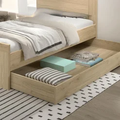 Bedlade DIEWKE Eik 90x200