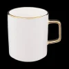 Beker CARYA 35cl Wit/Goud