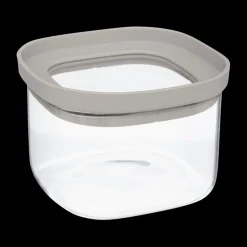 Bewaardoos HERIMIT 0.4L Glas/Sil. Greige