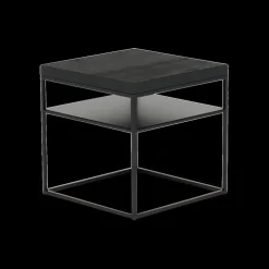 Bijzettafel AISNE Zwart eiken