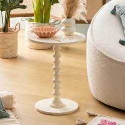 Bijzettafel AXIL Rond Beige