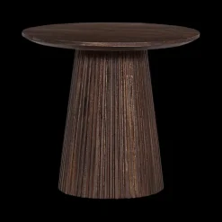 Bijzettafel DOMINGO Mango Donkerbruin Ø50