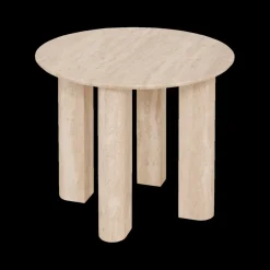 Bijzettafel LAGOON Ø50 Travertijnlook