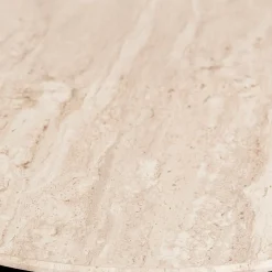Bijzettafel LAGOON Ø50 Travertijnlook