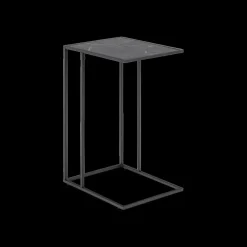 Bijzettafel RADDEL Mel. Marble/Metal Black