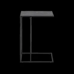 Bijzettafel RADDEL Mel. Marble/Metal Black