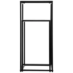 Bijzettafel set NORTON zwart