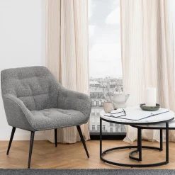 Bijzetzetel BJORK Monza Grey