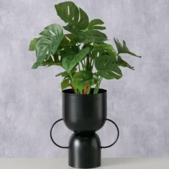 Bloempot FALEVIO Metaal Zwart