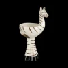 Bloempot ZEBRA Wit/Zwart L