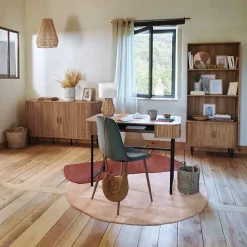 Boekenkast COLVAS Hout Naturel B80