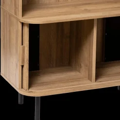 Boekenkast COLVAS Hout Naturel B80