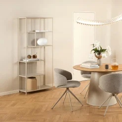 Boekenrek BOKSKAP Grijs Assym. B77