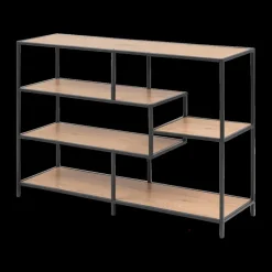 Boekenrek BOKSKAP Wild Oak Assymetrisch B114