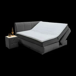 Boxspring AMSTELVEEN 160x200 Donkergrijs