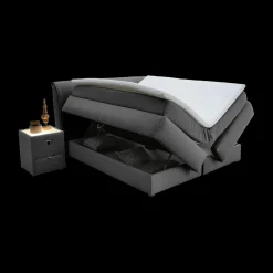 Boxspring AMSTELVEEN 180x200 Donkergrijs