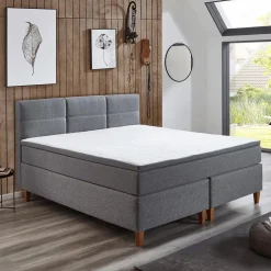 Boxspring KEULEN 160x200 Grijs