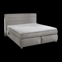 Boxspring LELYSTAD Chenille Grijs 180x200